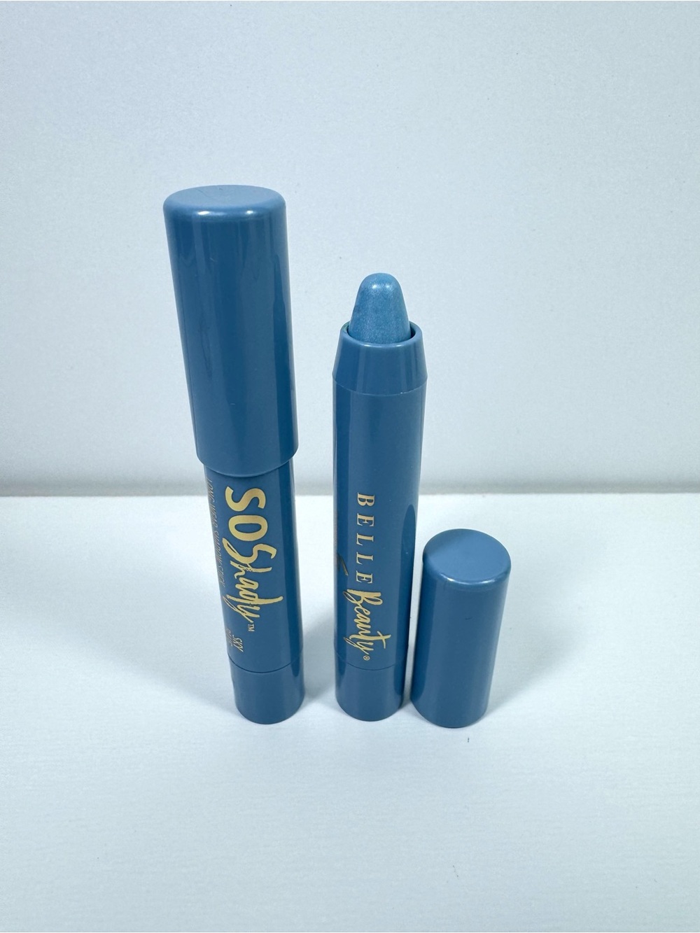 BELLE Beauty So Shady Sky Blue Eyeshadow Sticks - 2 NEW